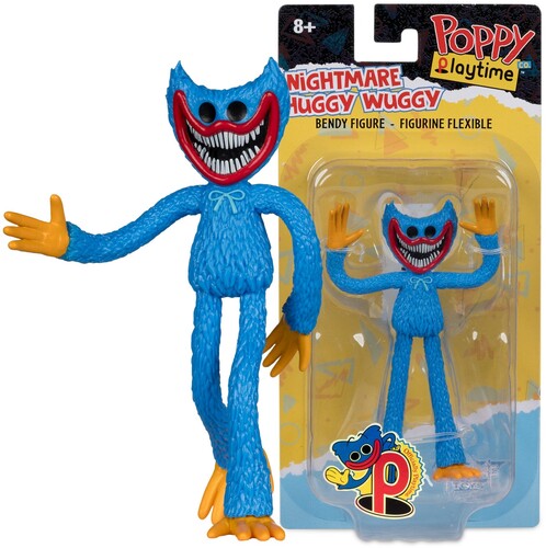 McFarlane Toys - Poppy Playtime - 4.5 Nightmare Huggy Wuggy Bendable Figure