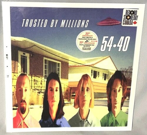 54-40 - Trusted By Millions - Limited Translucent Yellow Colored Vinyl