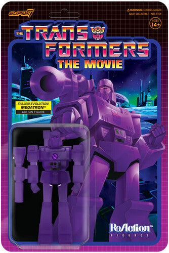 Transformers ReAction Figure Wave 1 - Megatron Transformation (Purple Grid)