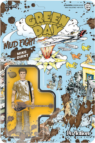 Green Day - ReAction Figures Wv1 - Mud Fight Mike Dirnt