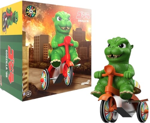 Toho - Super Cycles - Godzilla (Green w/ Red Trike)