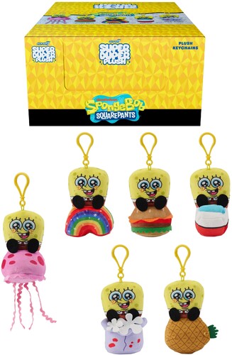 SpongeBob SquarePants - Super Duper Plush - Keychains Wv1 - Flat (Wide)