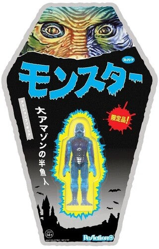 Universal Monsters - ReAction+ Figures - Creature from the Black Lagoon (Clear Blue)