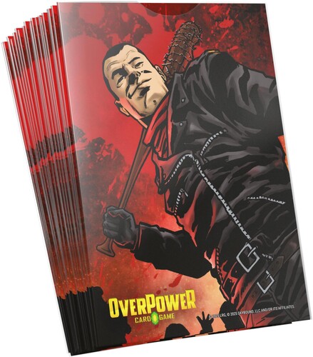 OverPower CCG: Skybound 100 pack Sleeves NEGAN - The Walking Dead