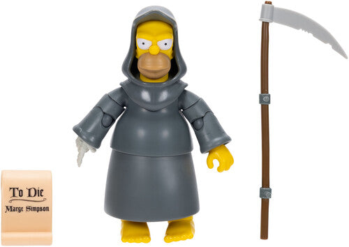 Simpsons - Treehouse of Horror Grim Reaper Homer Simpson Deluxe 5 inch Figure