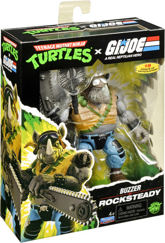 TMNT x GI Joe - Rocksteady x Buzzer action figure