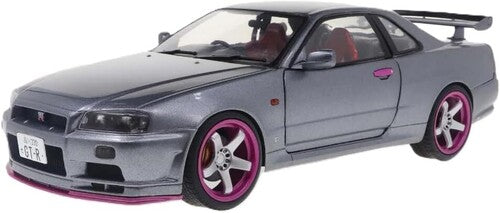 Solido 1/18 Nissan Skyline GT-R (R34) Grey Die-Cast Car