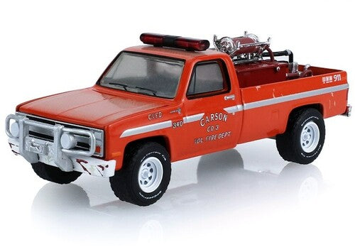 1:64 1982 Chevrolet C20 Custom Deluxe Brush Fire Truck - Carson Volunteer Fire Department Die-Cast Car