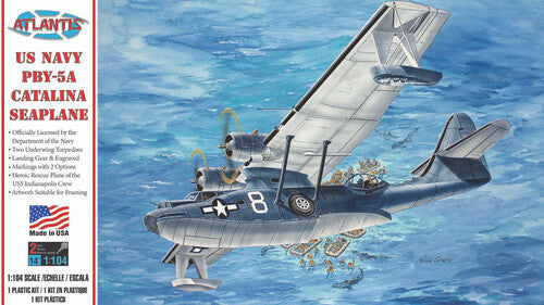 PBY-5A Catalina Seaplane United States Navy (USN) 1:104 Scale Model Kit