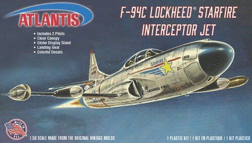 Lockheed F-94C Starfire Interceptor with Swivel Stand 1:56 Scale Model Kit