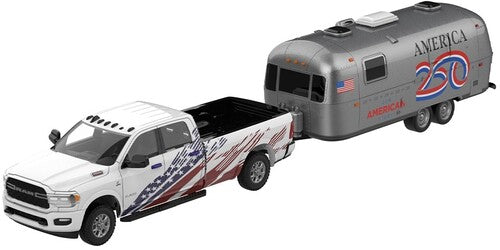 1:64 2024 Ram 2500 Laramie Die-Cast Truck with 2026 Airstream America 250 Edition