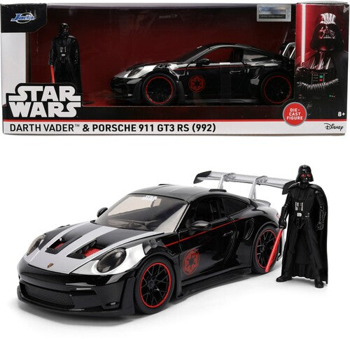 Star Wars - Hollywood Rides - 1970 Dodge Charger R/T 1:24 Die-Cast Car & Darth Vader Figure Set