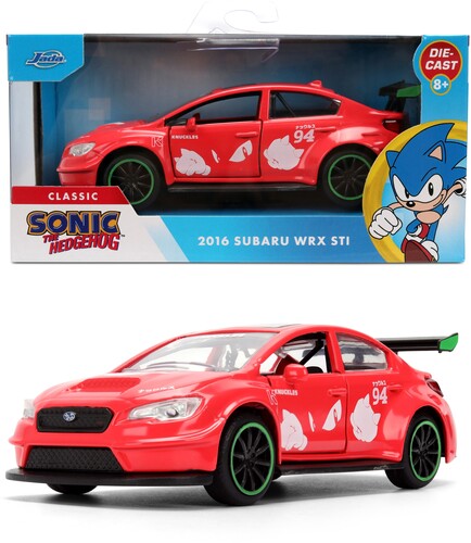 Sonic the Hedgehog - Hollywood Rides - 1:32 2016 Subaru WRX STI Die-Cast Car with Knuckles Deco