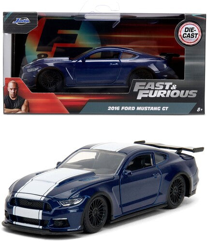 Fast & Furious - 1:32 2016 Ford Mustang GT Die-Cast Car (Dark Metallic Blue)