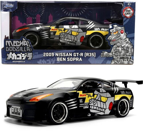 Godzilla - Hollywood Rides - Mechagodzilla 2009 Nissan GT-R R35 Ben Sopra V.2 1:24 Die-Cast Car
