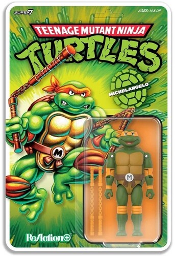 Teenage Mutant Ninja Turtles - ReAction+ Wv2 - Michelangelo (TMNT)