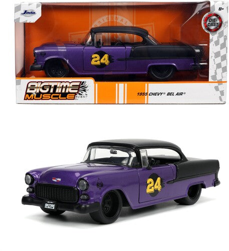 Big Time Muscle - 1:24 1955 Chevy Bel Air Chop Top Die-Cast Car
