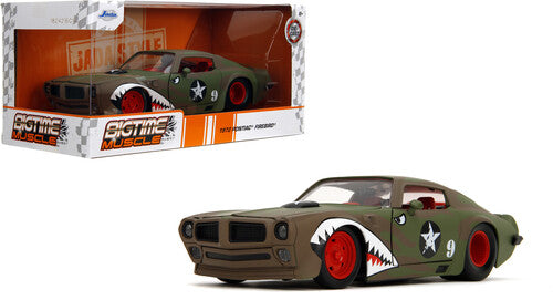 Big Time Muscle - 1:24 1972 Pontiac Firebird Premier Green Die-Cast Car