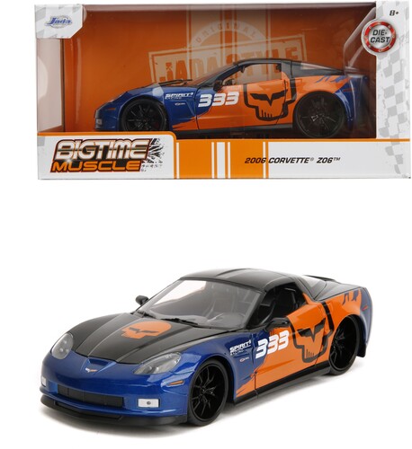Big Time Muscle - 1:24 2006 Chevy Corvette Z06 Die-Cast Car