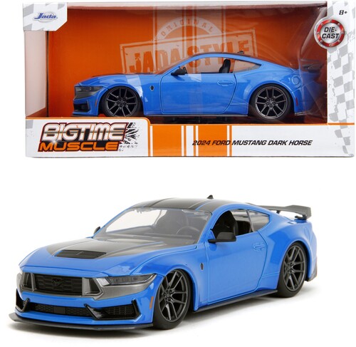 Big Time Muscle - 1:24 2024 Ford Mustang Dark Horse Die-Cast Car