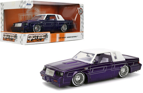Big Time Muscle - 1:24 1987 Buick Grand National Candy Purple Die-Cast Car