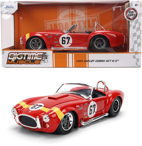 Big Time Muscle - 1:24 1967 Shelby Cobra Red Die-Cast Car