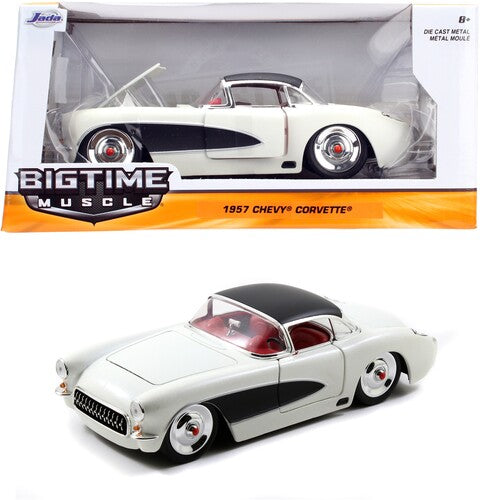 Big Time Muscle - 1:24 1957 Chevy Corvette Die-Cast Car