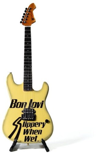The Mini Axe Bon Jovi Slippery When Wet/Bad Medicine Mini Guitar Replica Collectible