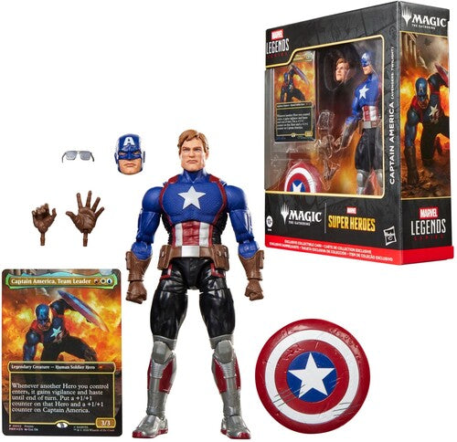 Marvel Super Heroes x Magic: The Gathering - Marvel Legends - Captain America (Avengers: Twilight) Action Figure & Exclusive Foil Trading Card