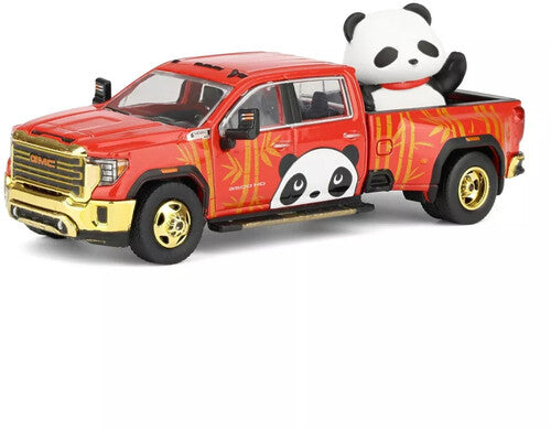 1:64 Sierra 3500HD Dually Denali2025 Bejing Hobby Expo Trade Show Exclusive Die-Cast Car (Red)