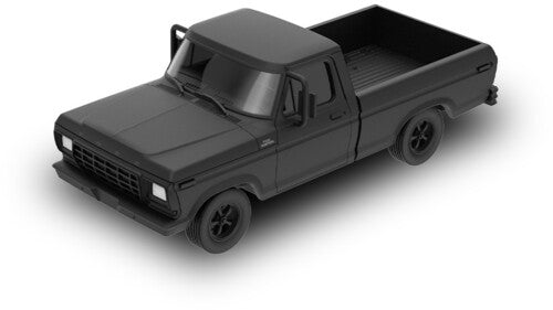 1:64 Ford F-100 Custom Pickup Matte Black Die-cast