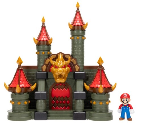 Nintendo - 2.5in Super Mario Wonder dlx Bowser jr. castle playset