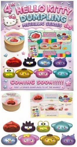 Hello Kitty Squishy Metallic Dumpling blind box 24ct PDQ