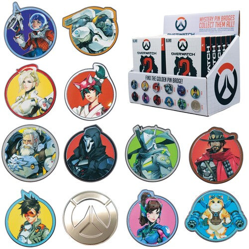 Overwatch Mystery Pin Badges 12ct Pdq Display