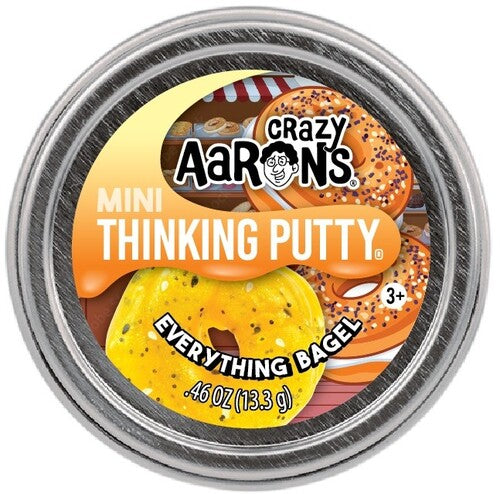 Crazy Aaron's Mini Thinking Putty Everything Bagel 2'' Tin