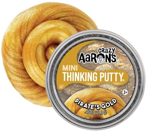 Crazy Aaron's Mini Thinking Putty Pirates Gold, Mini 2'' Tin