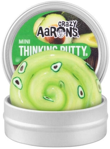Crazy Aaron's Mini Thinking Putty Avocado, Mini 2'' Tin