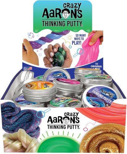 Crazy Aaron's Thinking Putty 2'' Tin 72-Piece Assortment