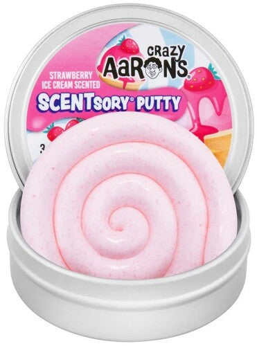Crazy Aaron's SCENTsory Thinking Putty Scoopberry, 2.75'' Tin
