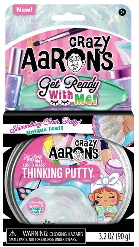 Crazy Aaron's Thinking Putty Get Ready With Me, 4'' Full Size Tin