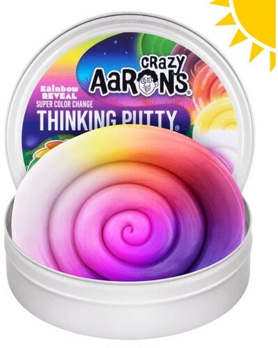 Crazy Aaron's Thinking Putty Rainbow Reveal, 4'' Full Size Tin