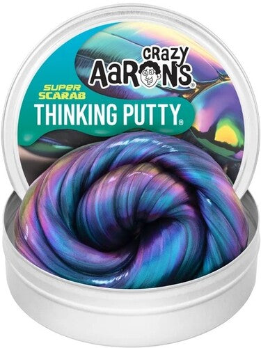 Crazy Aaron's Thinking Putty Super Scarab, 4'' Full Size Tin