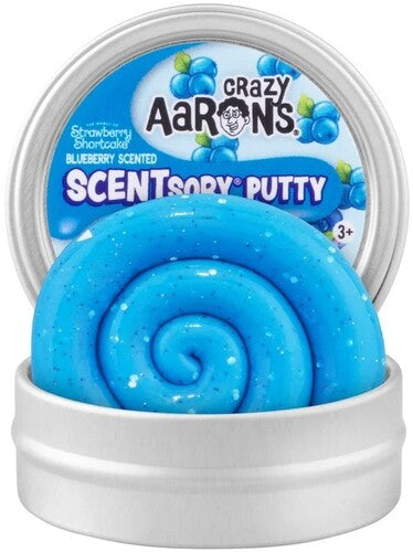 Crazy Aaron's SCENTsory Mini Thinking Putty Blueberry Muffin, 2'' Tin