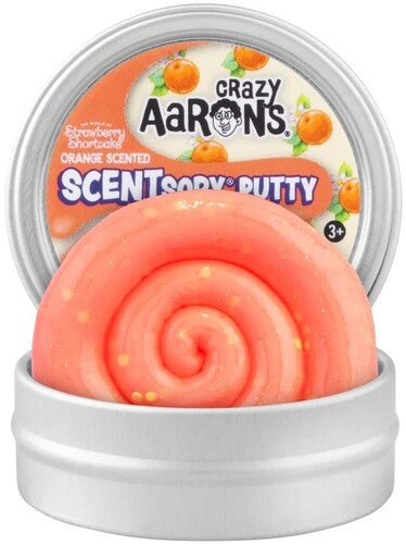 Crazy Aaron's SCENTsory Mini Thinking Putty Orange Blossom, 2'' Tin