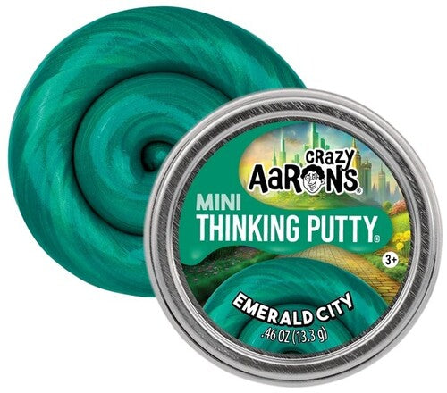Crazy Aaron's Mini Thinking Putty Emerald City, Mini 2'' Tin