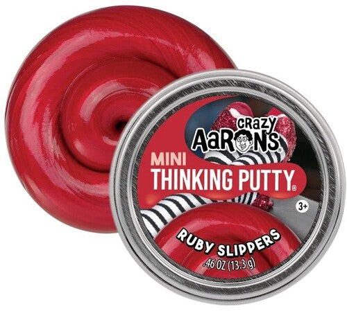 Crazy Aaron's Mini Thinking Putty Ruby Slippers, Mini 2'' Tin