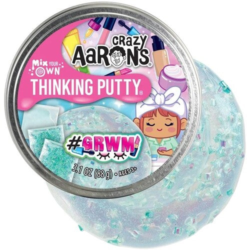 Crazy Aaron's Thinking Putty #GRWM Mix It, 4'' Full Size Tin