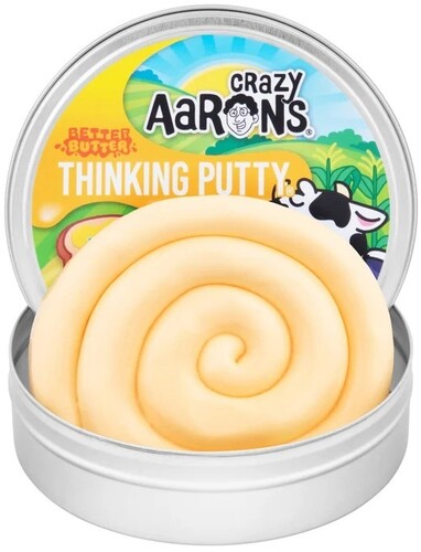 Crazy Aaron's Thinking Putty Better Butter, 4'' Full Size Tin
