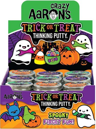 Crazy Aaron's Thinking Putty Puttyworld 2026 Halloween 2'' Mini Tin 36-Piece Assortment
