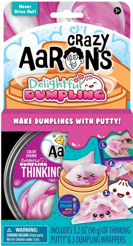 Crazy Aaron's Thinking Putty Delightful Dumpling, 4'' Full Size Tin